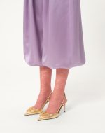 VLOGO SIGNATURE SLINGBACK PUMP IN LAMINATED NAPPA LEATHER 80MM - Image 2